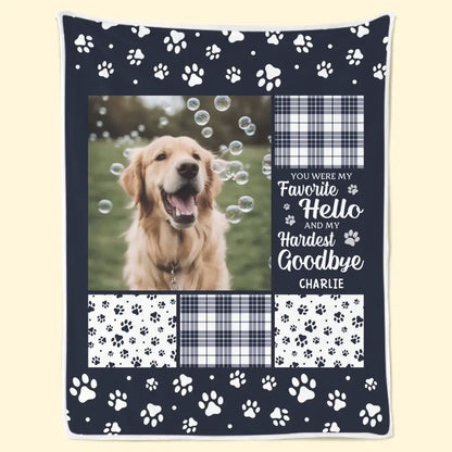 Personalized Memorial Blanket - Sympathy Gift For Pet Owners, Pet Lovers