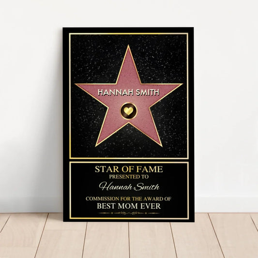 Personalized Canvas - "Star of Fame"