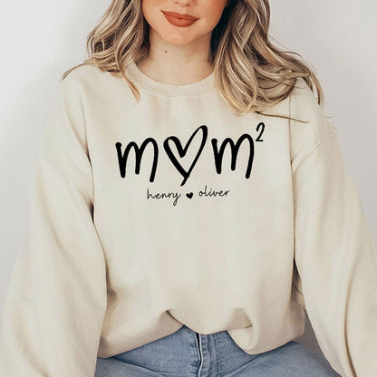 Personalized Sweatshirt Mom with Number of Children