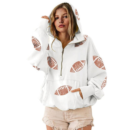 Moon Womens Game Day Sweatshirts Football