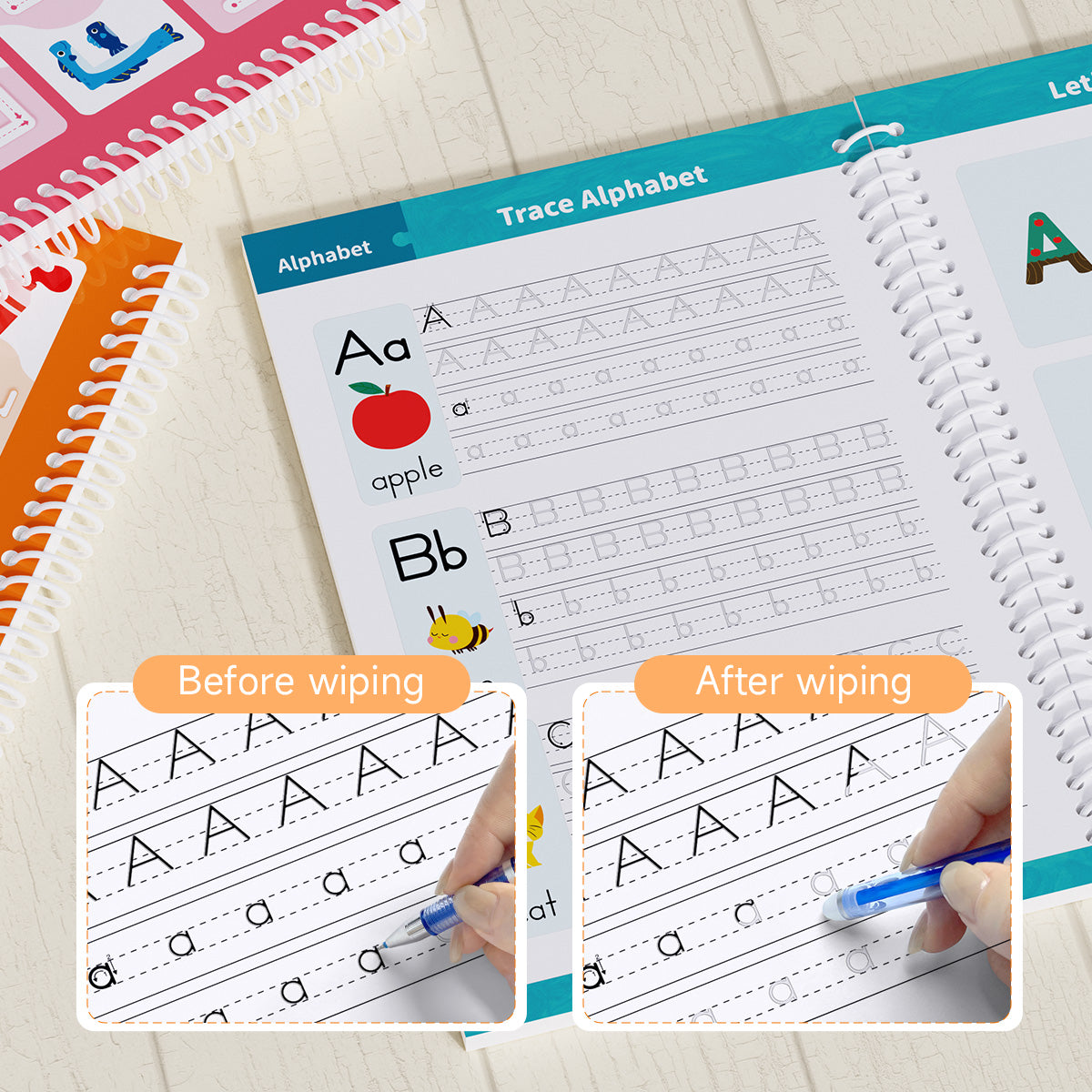 Moon®  - 6 Pcs Magical Handwriting Workbooks
