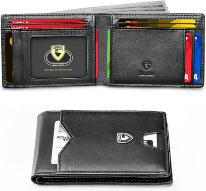 Moon - Mens Slim Wallet - Genuine Leather