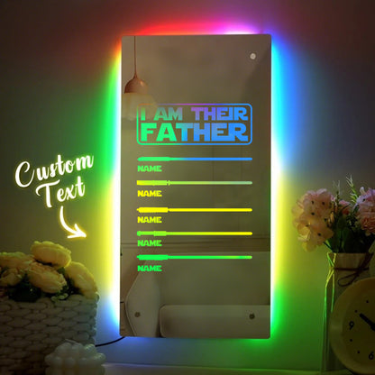 Personalized Lightsaber Mirror Lamp