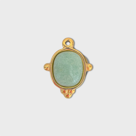 Aventurine Oval Charm