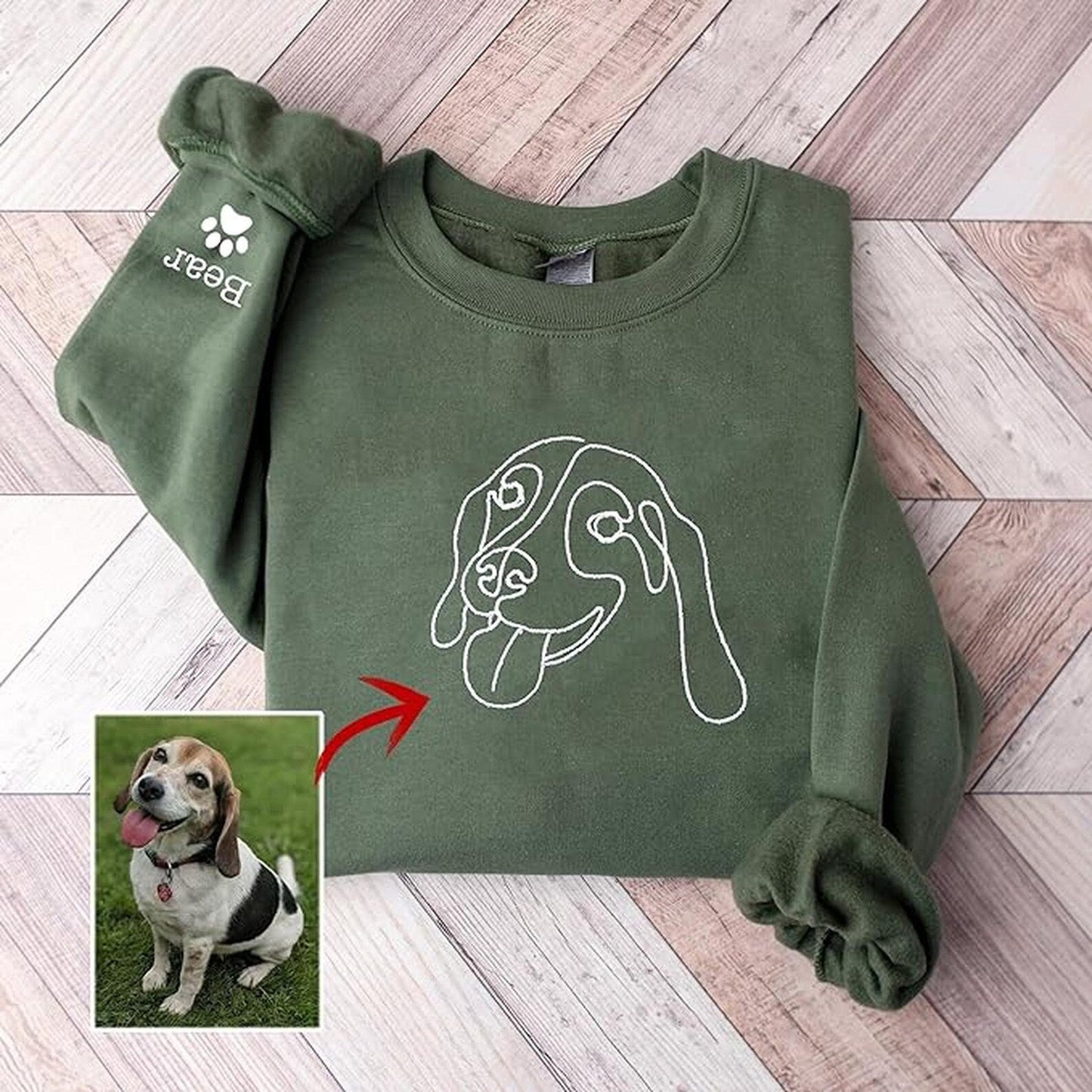 Custom Embroidered Hoodie Pet Line