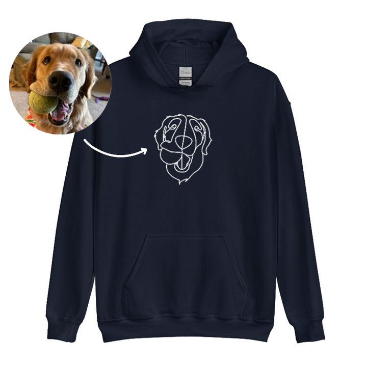 Custom Embroidered Hoodie Pet Line