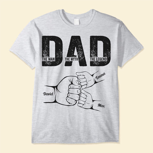 Personalized Shirt Father's Day - Dad The Man The Myth The Legend