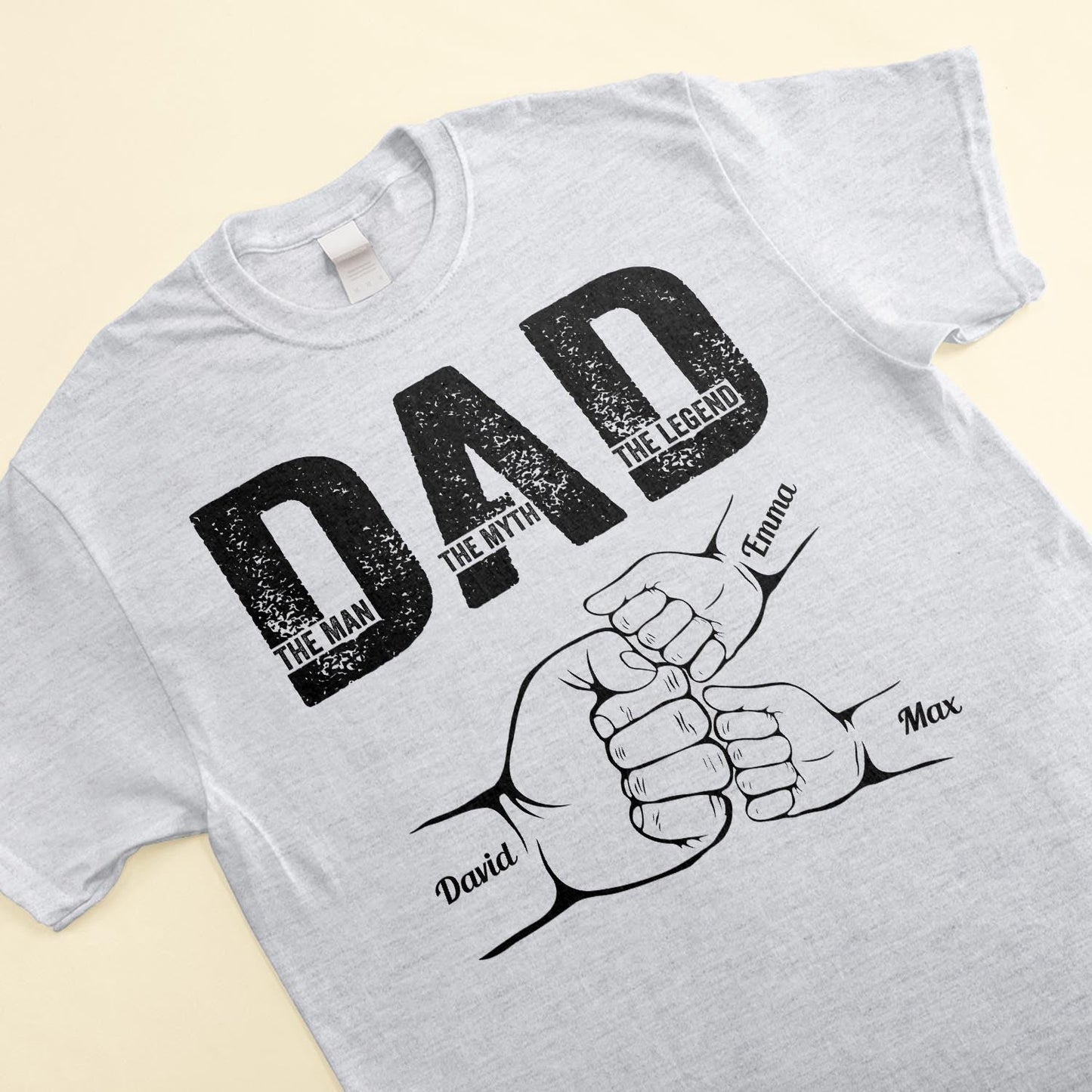 Personalized Shirt Father's Day - Dad The Man The Myth The Legend