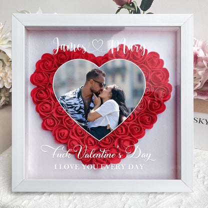 Personalized Photo Flower Shadow Box