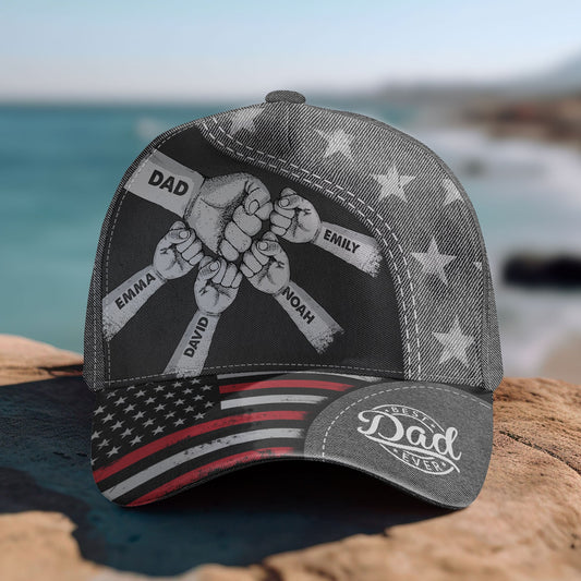 Personalized Classic Cap - Fist Bump Daddy Grandpa