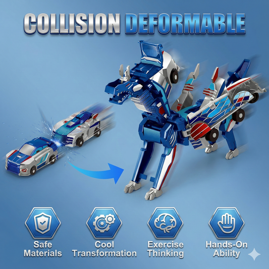 DinoDrive 2-in-1 Transforming Race Car Dinosaur Automatic Transforming Toy