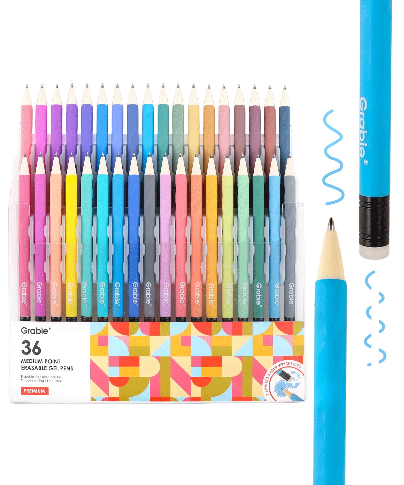 Medium Point Erasable Gel Pen Set Of 36