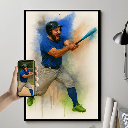Personalized Canvas - Baseball
