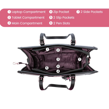 Moon™ - Enamored Laptop Bag + Free Clutch