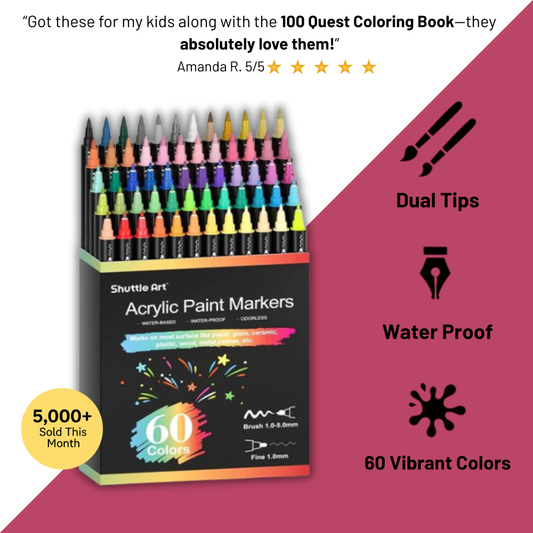 Shuttle Dual Tip Acrylic Paint Art