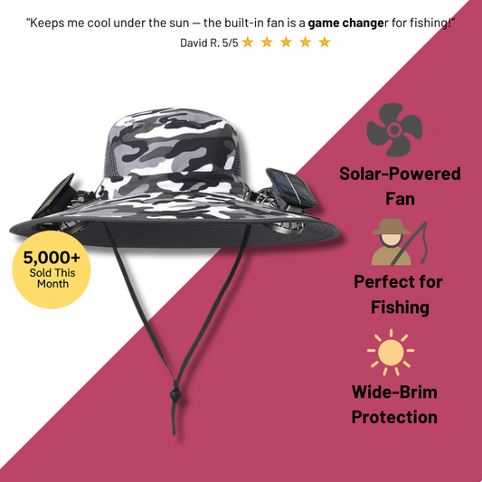 Colitt - Fishing Hat With Built In Fan