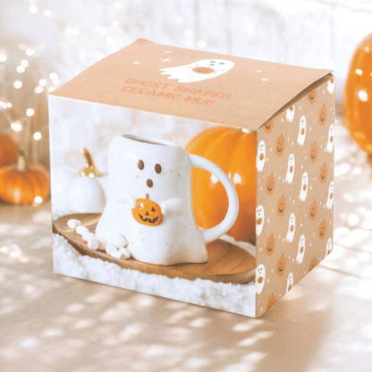 Halloween Ghost-Mug with Pumpkin