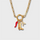 Cowboy Boot + Initial Triple Charm Necklace