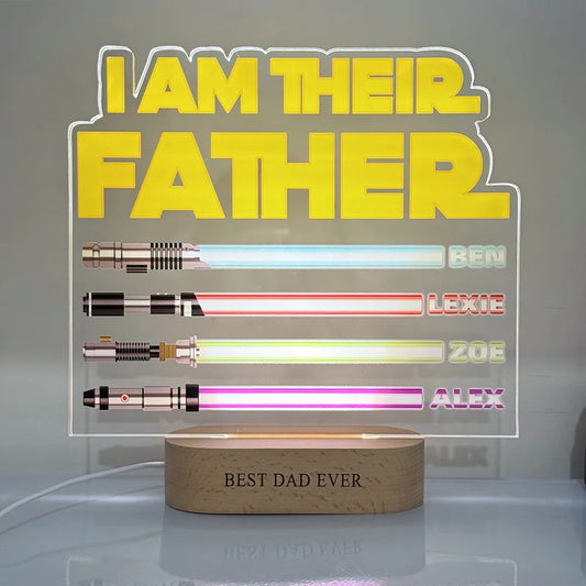 Personalized Night Light I Am Their Father