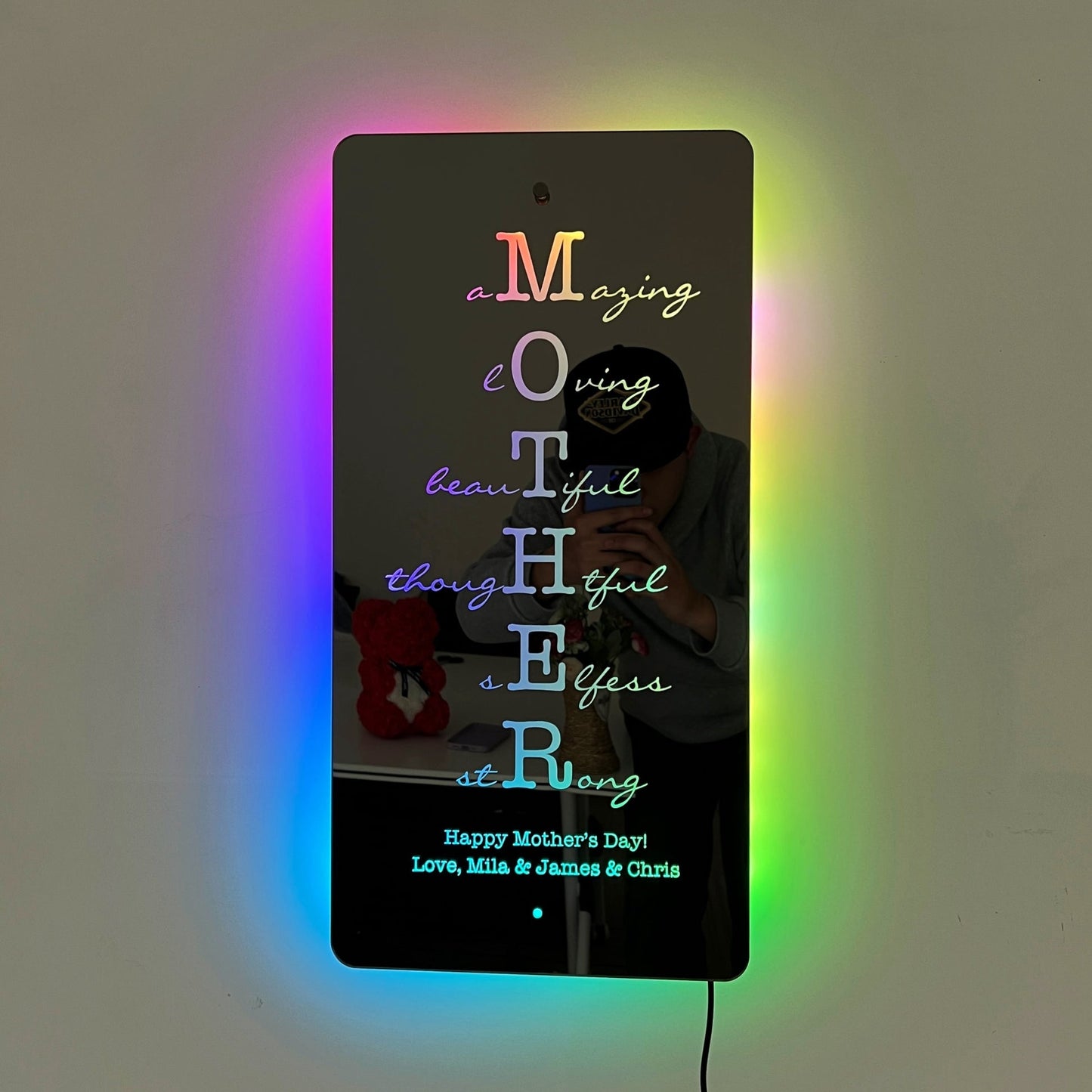 Custom Led Mother/Grandma Mirror❤️