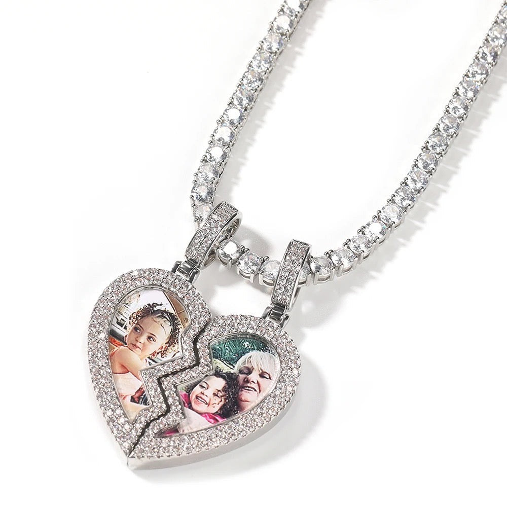 Love Pieces Heart Photo Pendant