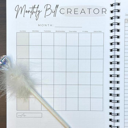 That Budget Babe 12 Month Undated Budget Planner