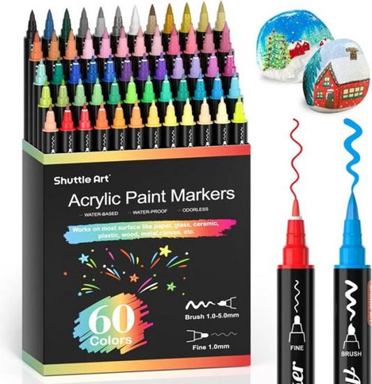 Shuttle Dual Tip Acrylic Paint Art