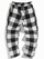 Men's Plaid Print Drawstring Waist Flannel Sweatpants
