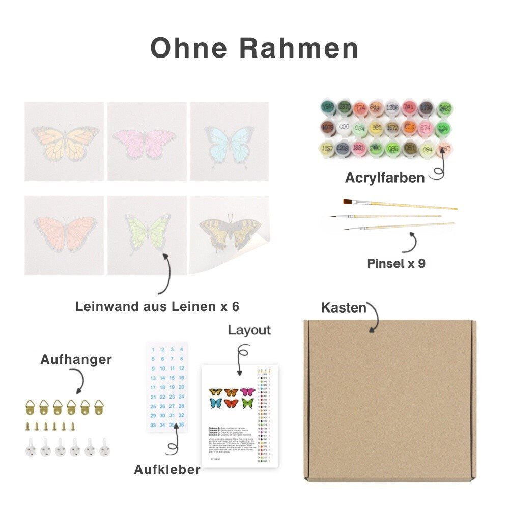 Paint by Numbers – 6 Mini Paintings | Spooky Autumn Set