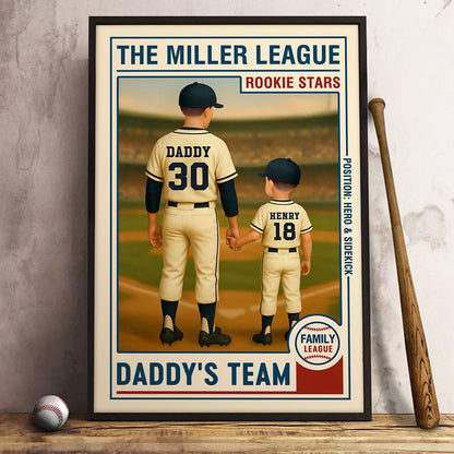 Personalized Canvas - "Baselball Dad"