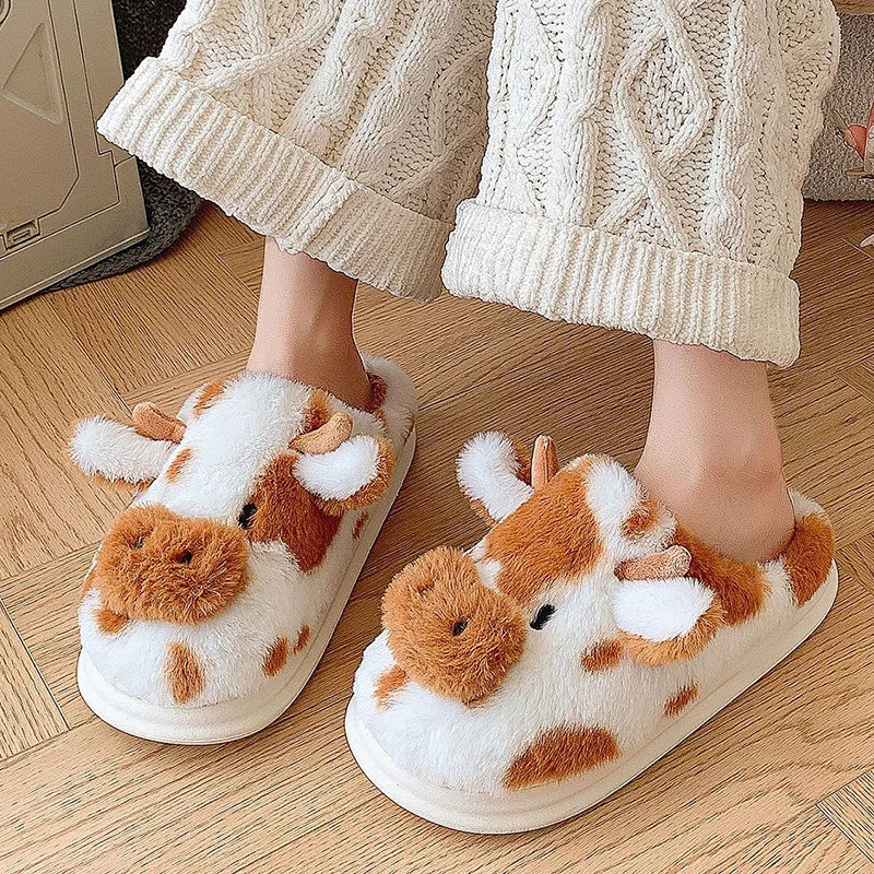 Handmade Cow Slippers