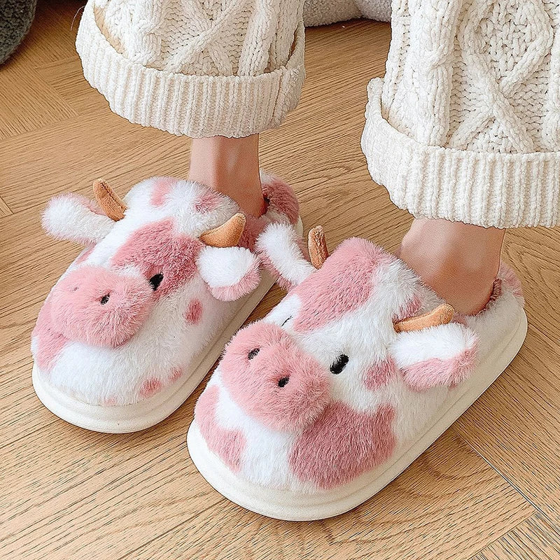 Handmade Cow Slippers