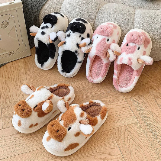 Handmade Cow Slippers