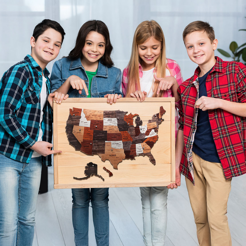 The United States Wooden Map Puzzle