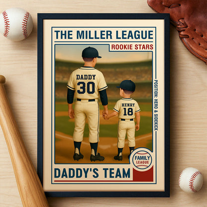 Personalized Canvas - "Baselball Dad"