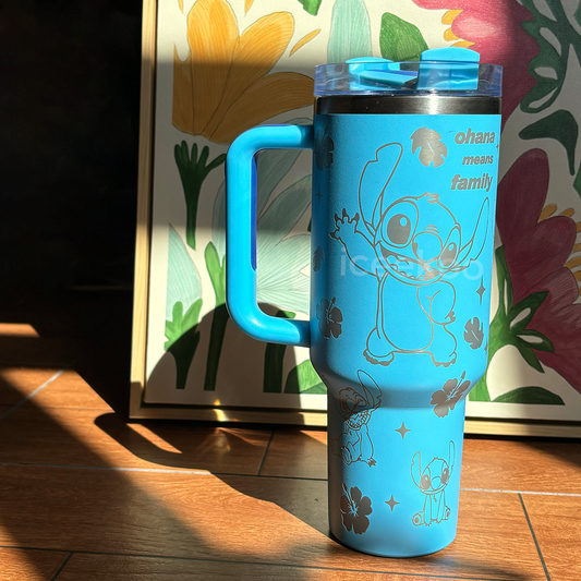 40oz Stitch Stainless Steel Vacuum Insulated Tumbler