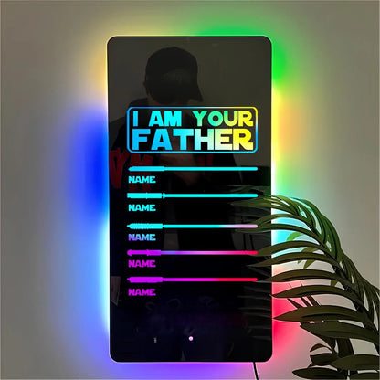 Personalized Lightsaber Mirror Lamp