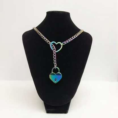 Edgy Punk Slip Chain Necklace