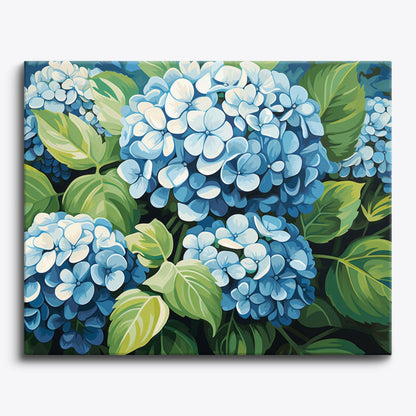 Clustered Hydrangeas Paint By Numbers Kit