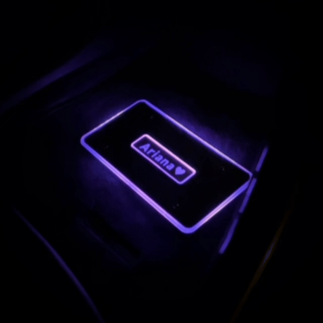 Custom LED Car Mat