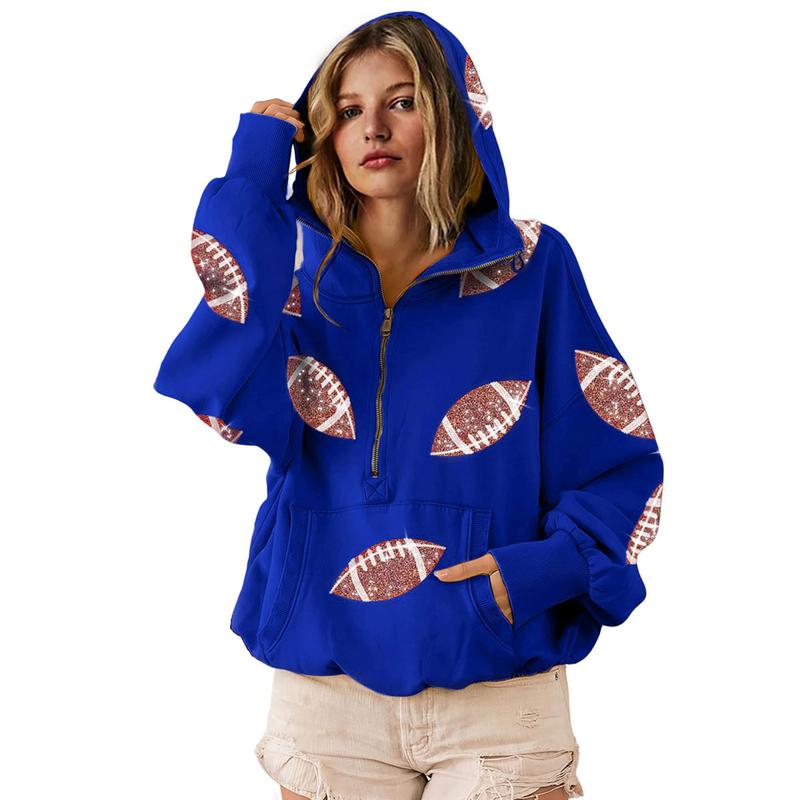 Moon Womens Game Day Sweatshirts Football