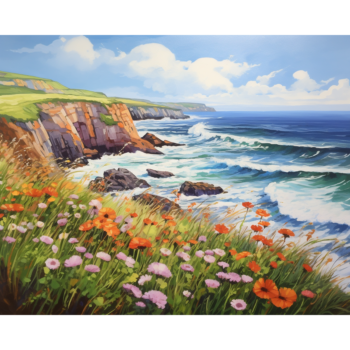 Floral Heights Paint By Numbers Kit