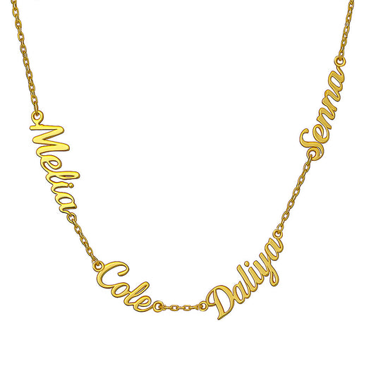 Custom Multi Name Necklace