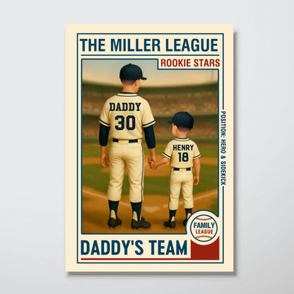 Personalized Canvas - "Baselball Dad"