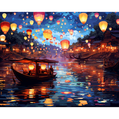 Lantern Lake Paint By Numbers Kit