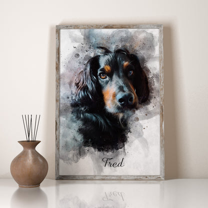 Personalized Watercolor Portrait - Mothers Day Gift, Birthday Gift