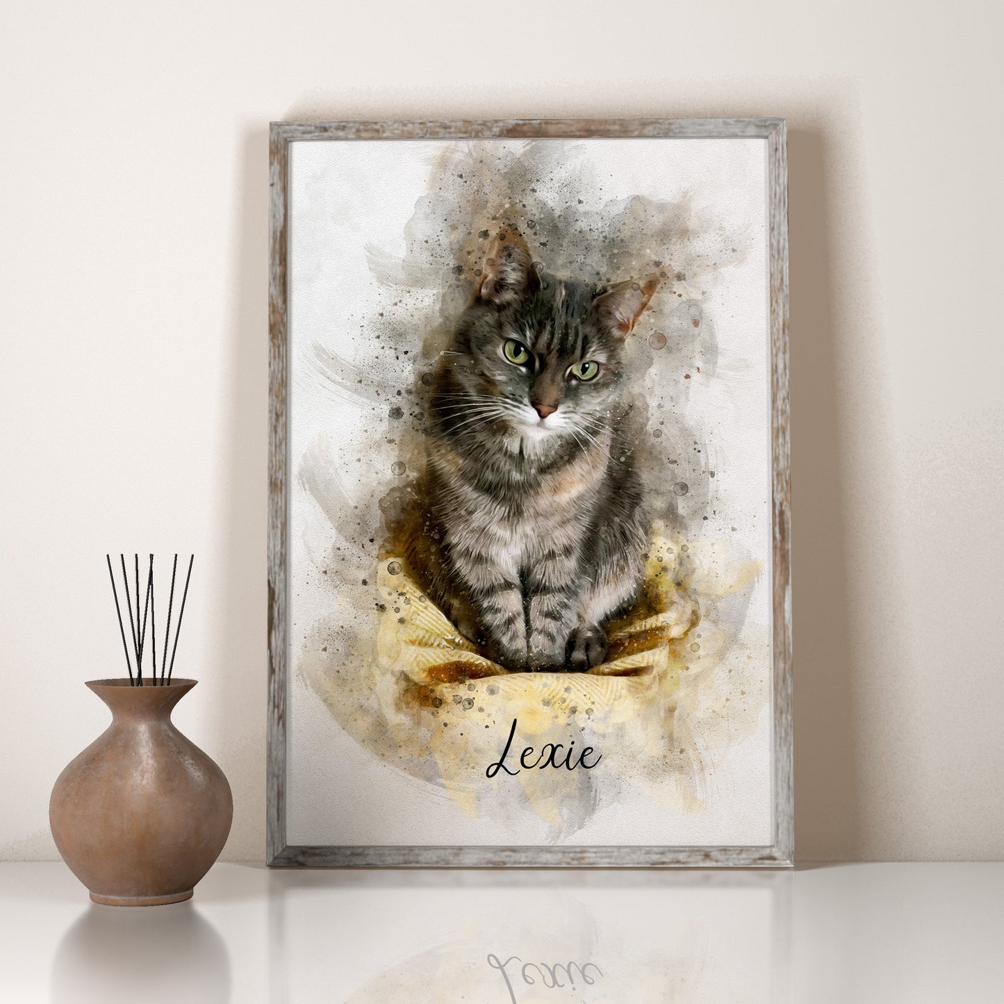 Personalized Watercolor Portrait - Mothers Day Gift, Birthday Gift