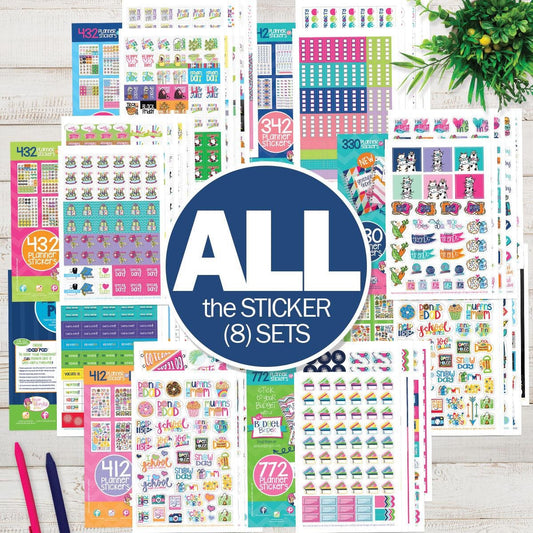 Ultimate Sticker Bundle | 8 Sticker Sets with 3760+ Stickers to Fit Any Planner