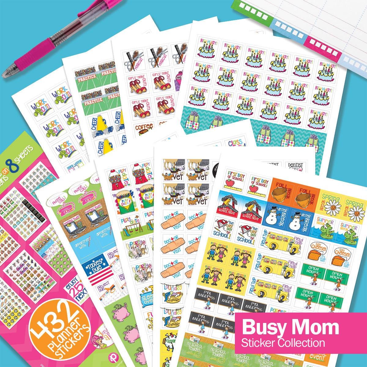 Ultimate Sticker Bundle | 8 Sticker Sets with 3760+ Stickers to Fit Any Planner