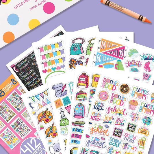 Kids School Sticker Assorted Variety Set